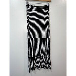 Living Doll Women's Shirt‎ Striped Black White Size Small Maxi